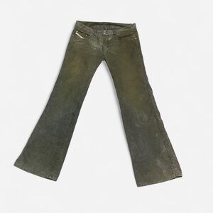 Diesel X-ROTUCK insane archival green corduroy flare / bootcut